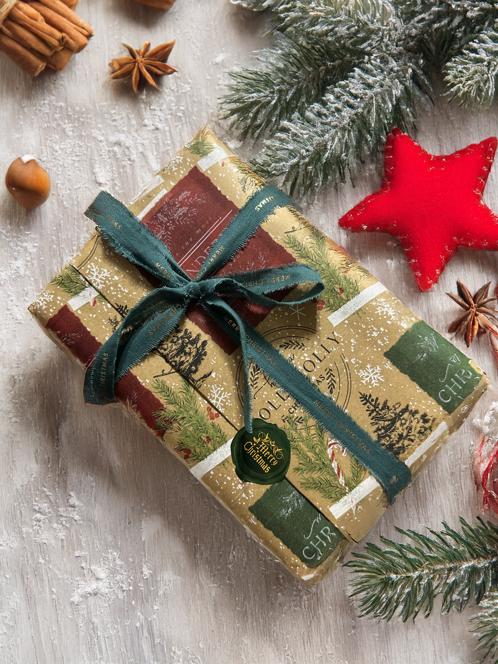 CHRISTMAS GIFT BOX _ ROUND